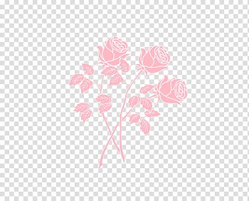 Watch, pink rose transparent background PNG clipart