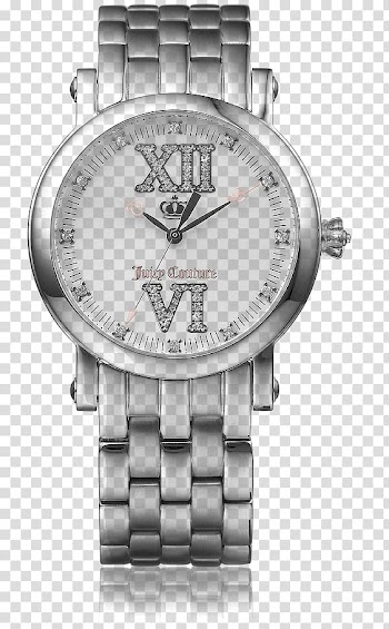 Watch Quartz Crystal, White dial inlaid crystal watches transparent background PNG clipart