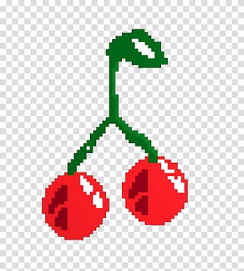 Watch, red and green cherry fruit transparent background PNG clipart