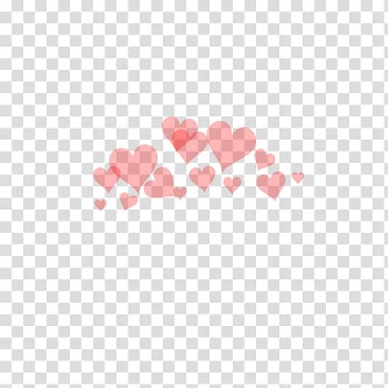 Watch, red hearts transparent background PNG clipart