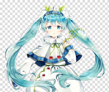 Watchers, blue haired girl anime illustration transparent background PNG clipart