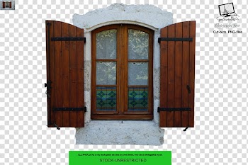 Watchers , brown wooden-framed clear glass door transparent background PNG clipart