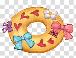 Watchers, doughnut with ribbon illustration transparent background PNG clipart