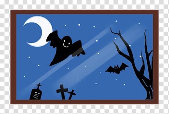 Watchers Feliz Halloween, ghost beside leafless tree transparent background PNG clipart