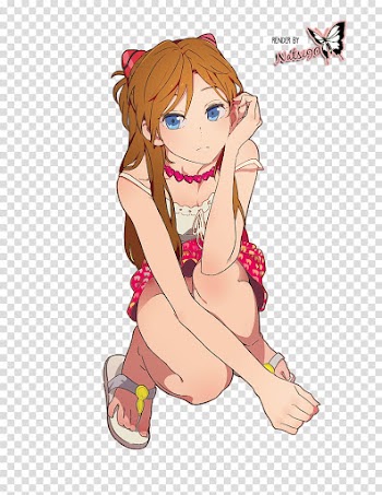 Watchers, female anime character sitting illustration transparent background PNG clipart