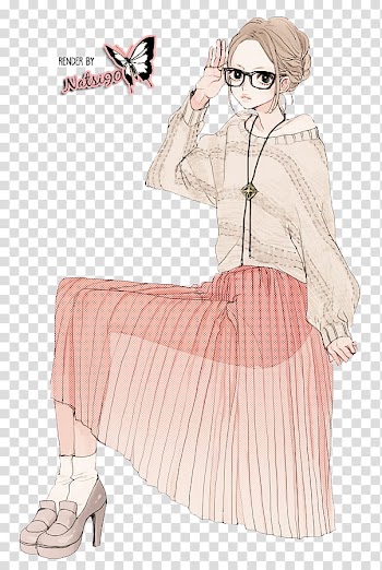 Watchers, female anime character transparent background PNG clipart