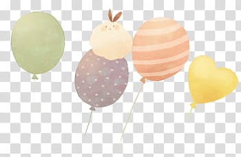 Watchers, four assorted-color balloons illustration transparent background PNG clipart