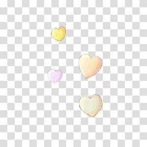 Watchers, four assorted-color hearts illustration transparent background PNG clipart