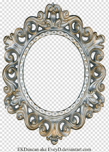 Watchers , gray floral frame transparent background PNG clipart