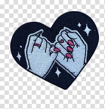Watchers, heart with connected pinkie fingers illustration transparent background PNG clipart