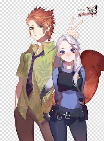 Watchers, male and female anime character transparent background PNG clipart