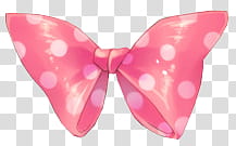Watchers, pink and white ribbon close-up transparent background PNG clipart
