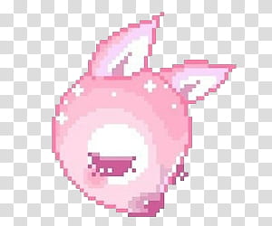WATCHERS , pink animal head illustration transparent background PNG clipart