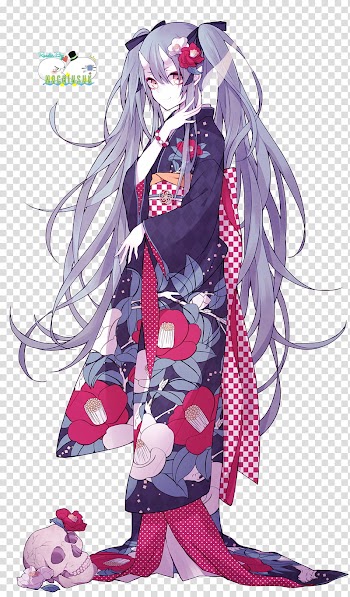 Watchers, purple-haired female anime character transparent background PNG clipart