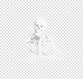 Watchers Resource, grayscale of human skelton transparent background PNG clipart