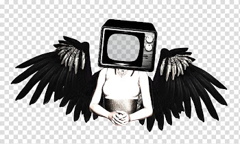 Watchers Resource, woman with wings and CRT TV head illustration transparent background PNG clipart