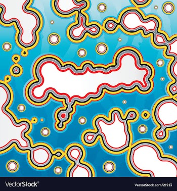 Water abstraction goo shapes vector image