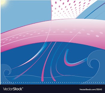 Water and sky vector image