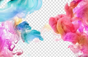 Water blooming color ink transparent background PNG clipart
