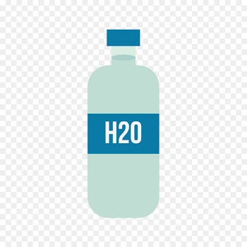 Water bottle Blue Bottled water - Gray blue bottled water 