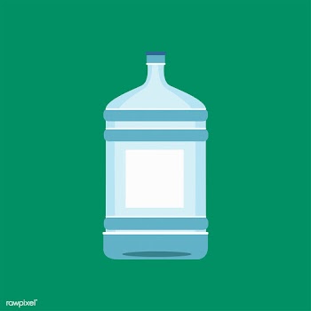 Water bottle isolated in white illustration | Free stock vector - 462183