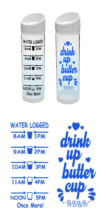 WATER BOTTLE MOTIVATION Cut File Svg eps dxf png | PNGio