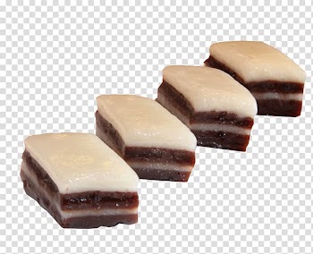 Water chestnut cake Taro cake Dominostein Chocolate, Two-color horseshoe cakes transparent background PNG clipart
