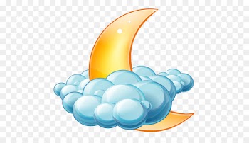 water clip art - Cloudy night 