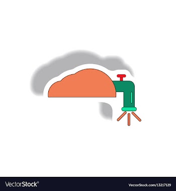 Water crane sticker vector image
