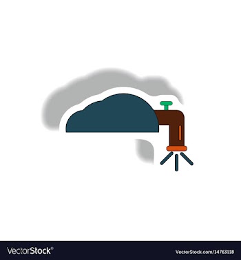 Water crane sticker vector image
