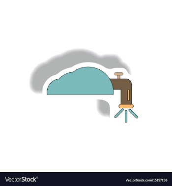 Water crane sticker vector image