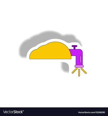 Water crane sticker vector image