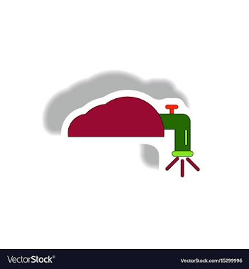 Water crane sticker vector image