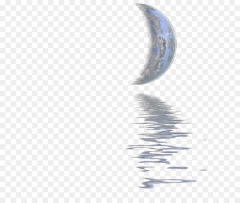 Water crescent reflection 