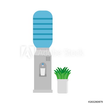 water dispenser machine and houseplant office equipment