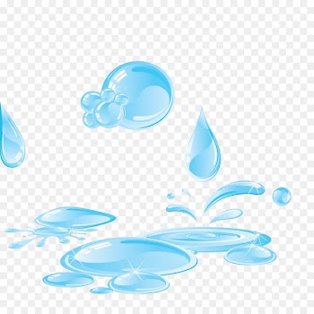 Water Drawing - A pool of water and water droplets 