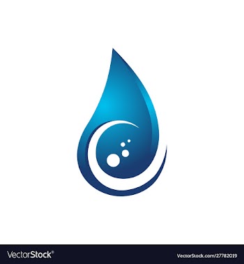 Water drop abstract logo template vector image