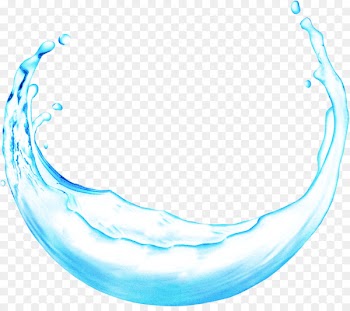 Water Drop Blue - Round water droplets 