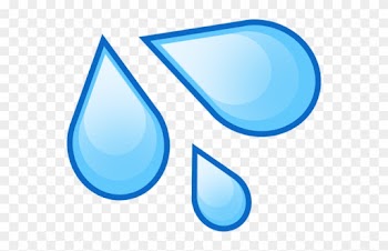 Water Drop Emoji Cutout - Water Drop Emoji