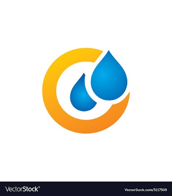  					Water drop symbol logo vector image														