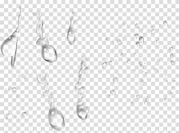 Water Drop Transparency and translucency Icon, White water droplets transparent background PNG clipart