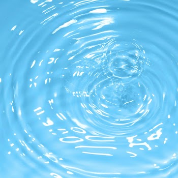 Water drop wavy water background