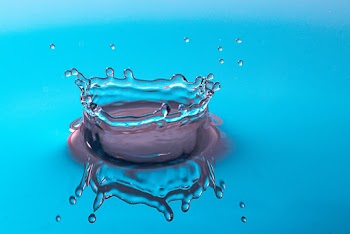 Water Droplet In Close-Up View