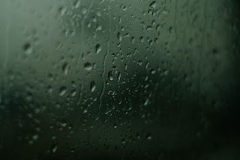 Water Droplets on Glass Window