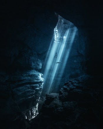 Water Falls in Cave · Free Stock Photo