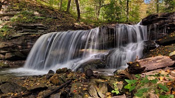 Water Falls in Time Lapse Photography