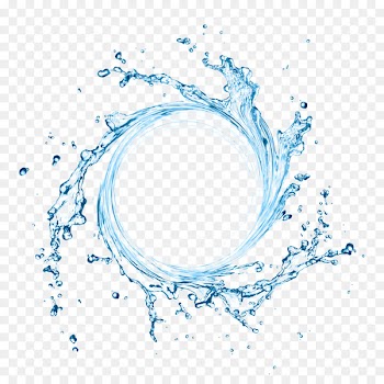Water Filter Circle - Blue water column element 