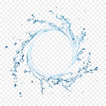 Water Filter Water cycle Circle Water Services - blue splash 