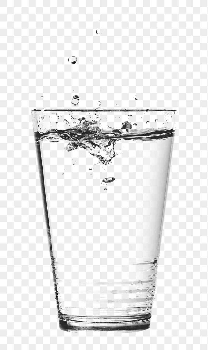 Water glass png sticker, drink | Free PNG - rawpixel