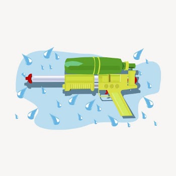 Water gun clipart, kid's toy | Free Vector - rawpixel